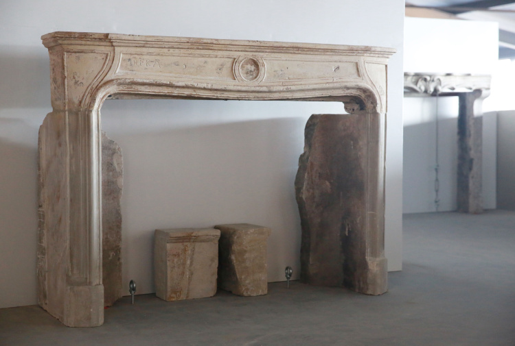 very nice antique fireplace