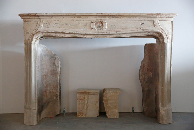 very nice antique fireplace