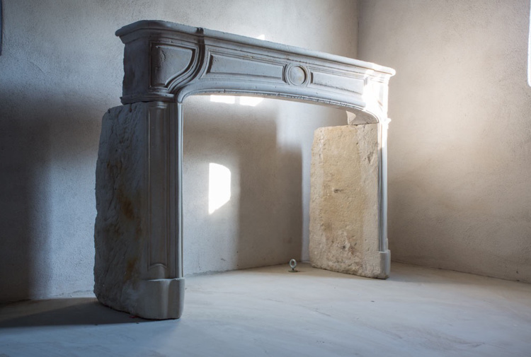 chic antique fireplace
