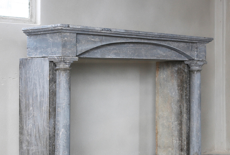 antique marble stone fireplace