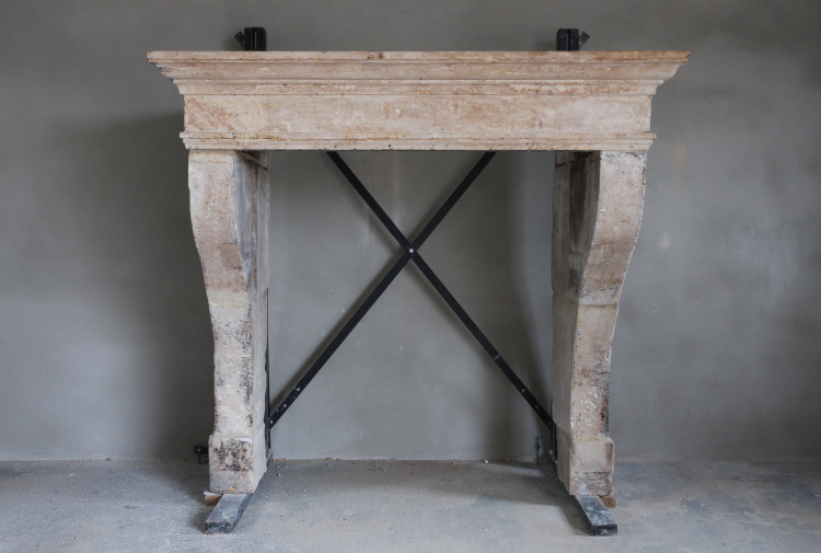 antique french castle chimney