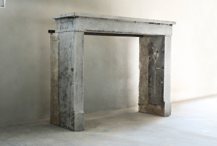 sober antique fireplace