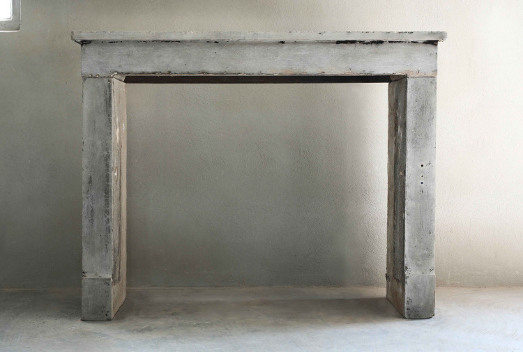 sober antique fireplace