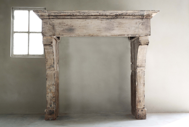 Authentic antique fireplace