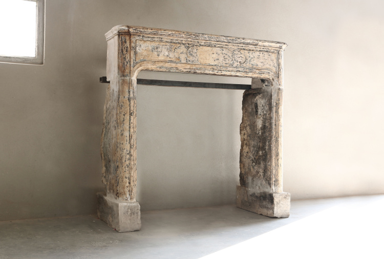 beautiful antique fireplace