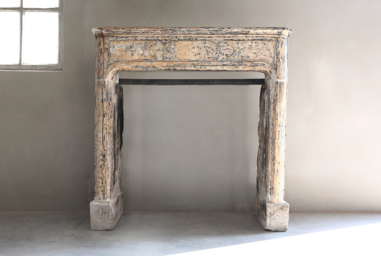 beautiful antique fireplace
