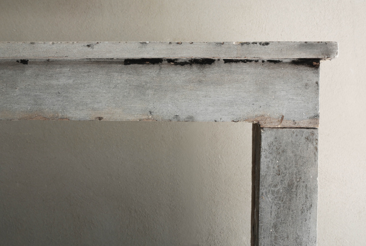 sober antique fireplace