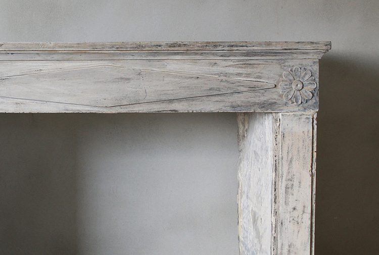 french limestone fireplace