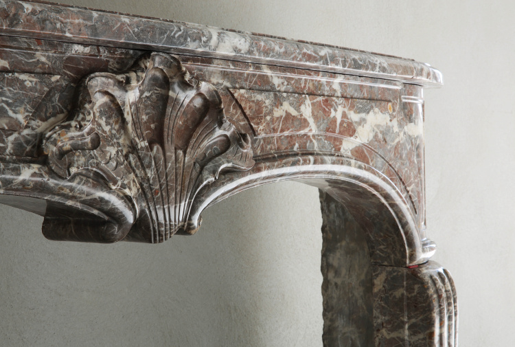 beautiful marble fireplace