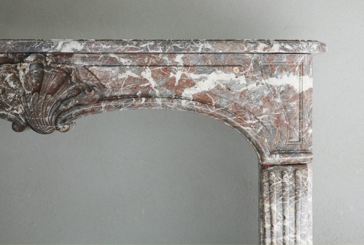 beautiful marble fireplace