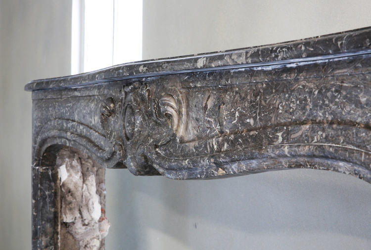 beautiful marble fireplace