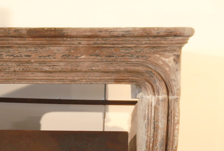 robust antique fireplace