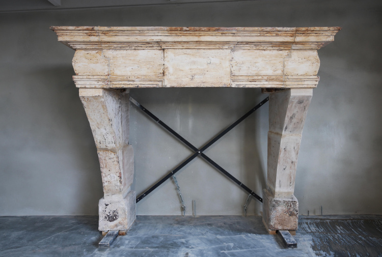 authentic antique fireplace