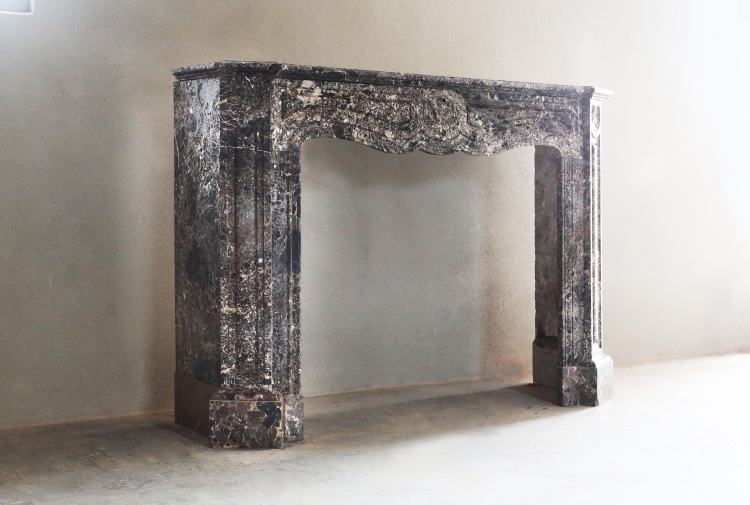 beautiful marble fireplace