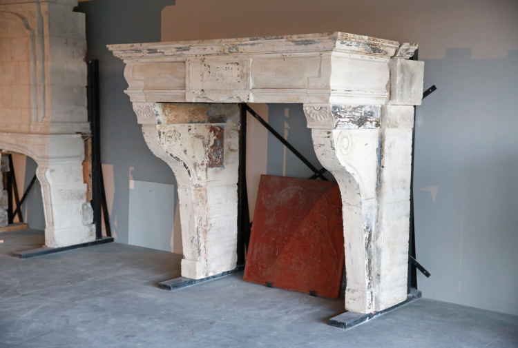 beautiful castle fireplace