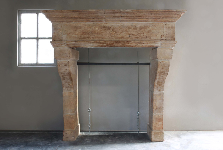 antique castle fireplace