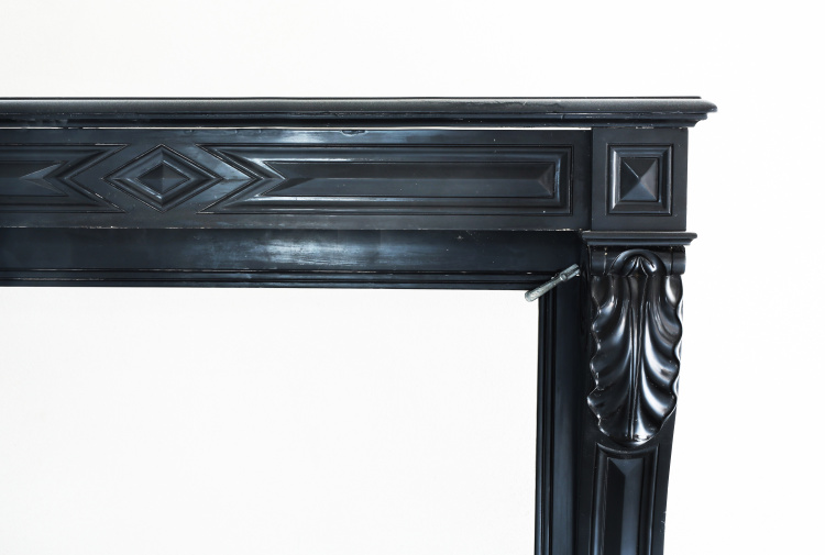 beautiful marble fireplace