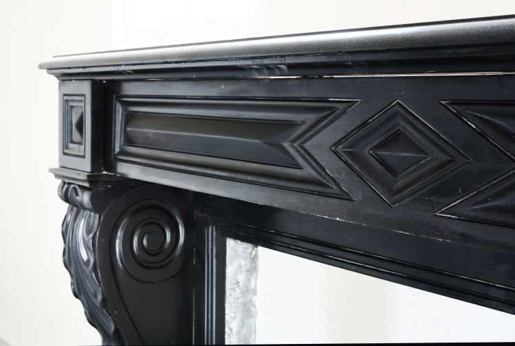 beautiful marble fireplace