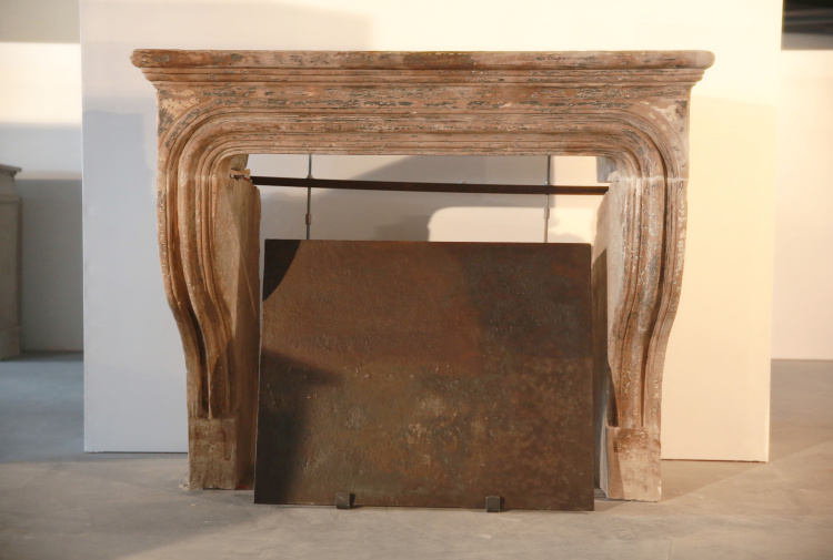 robust antique fireplace
