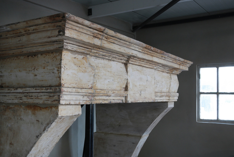 authentic antique fireplace
