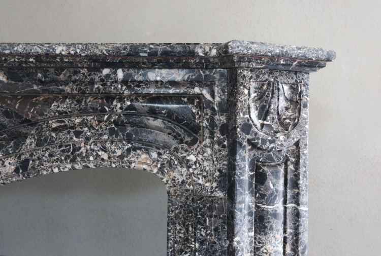 beautiful marble fireplace