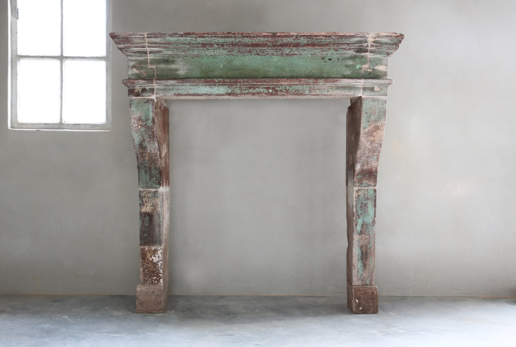 beautiful antique fireplace