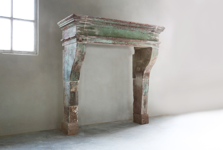 beautiful antique fireplace