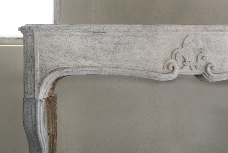 beautiful antique fireplace