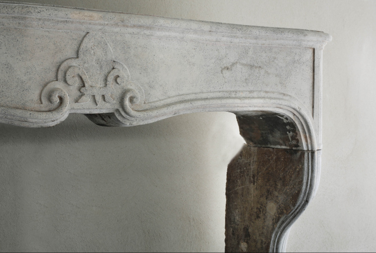 beautiful antique fireplace