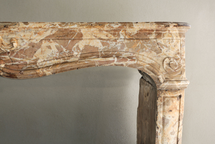 beautiful marble fireplace