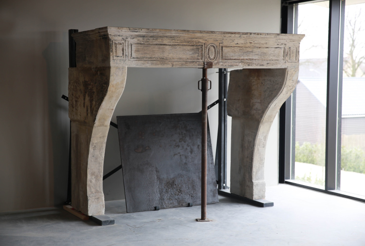 beautiful antique castle fireplace