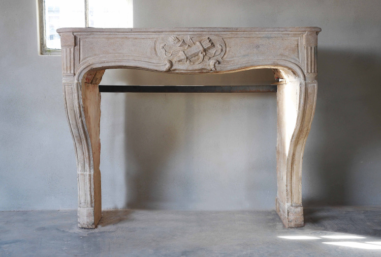 crafted antique fireplace