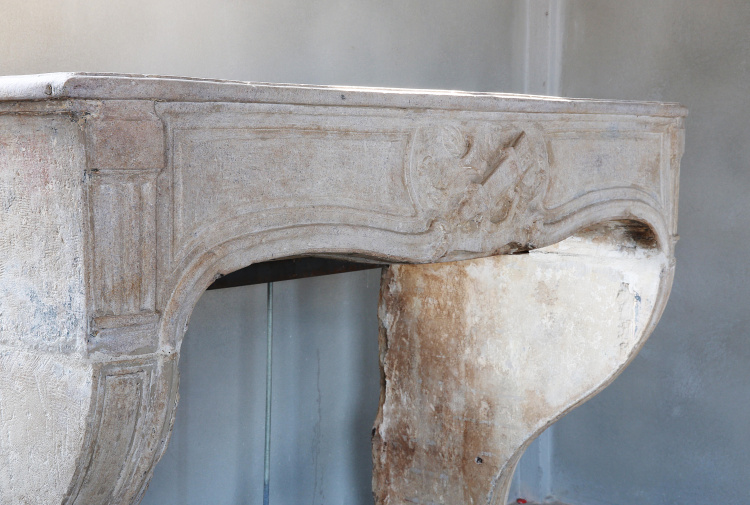 crafted antique fireplace