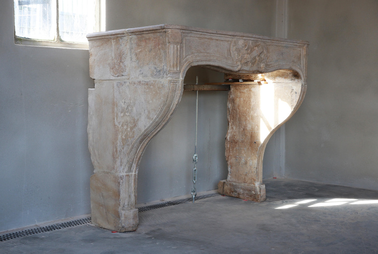 crafted antique fireplace
