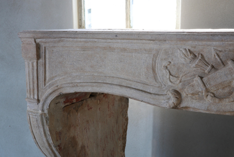 crafted antique fireplace