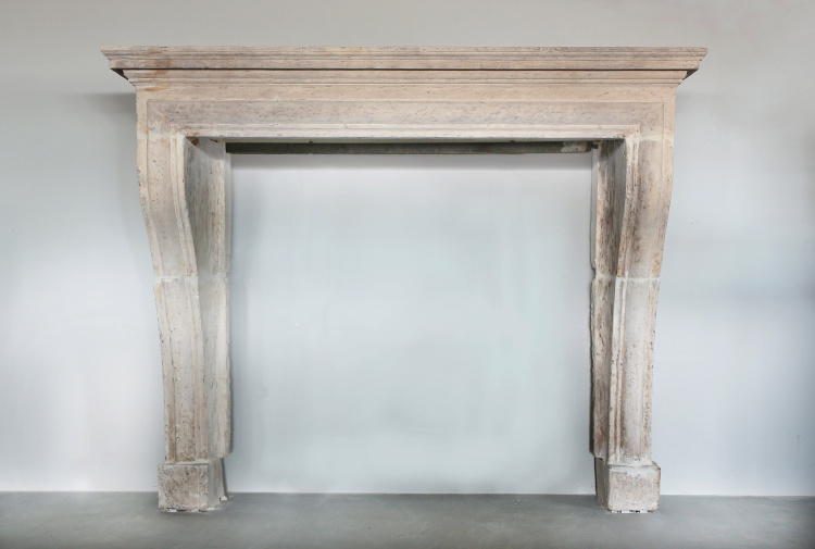 french antique fireplace