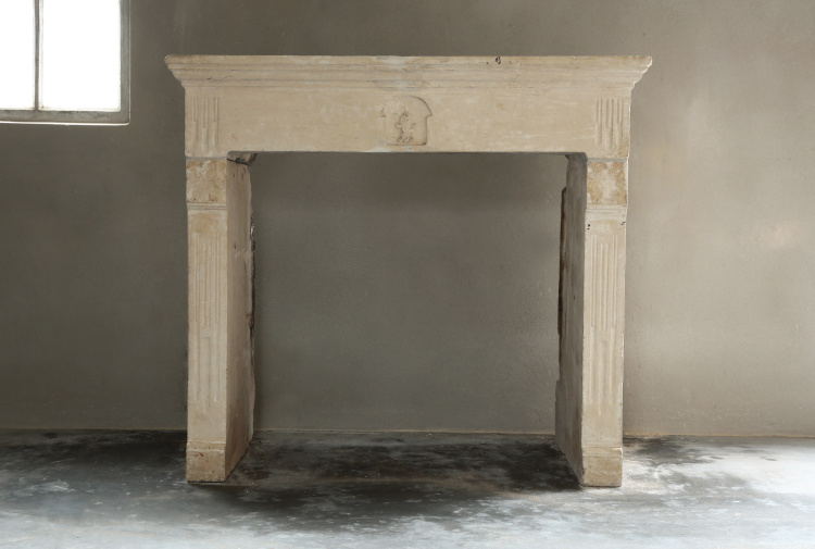 beautiful antique fireplace