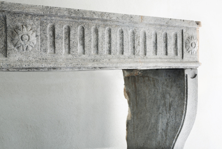crafted antique fireplace