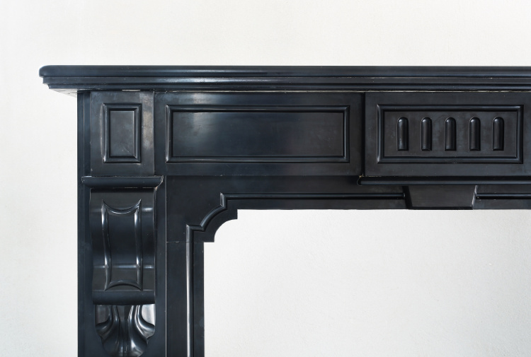 Noir de Mazy fireplace