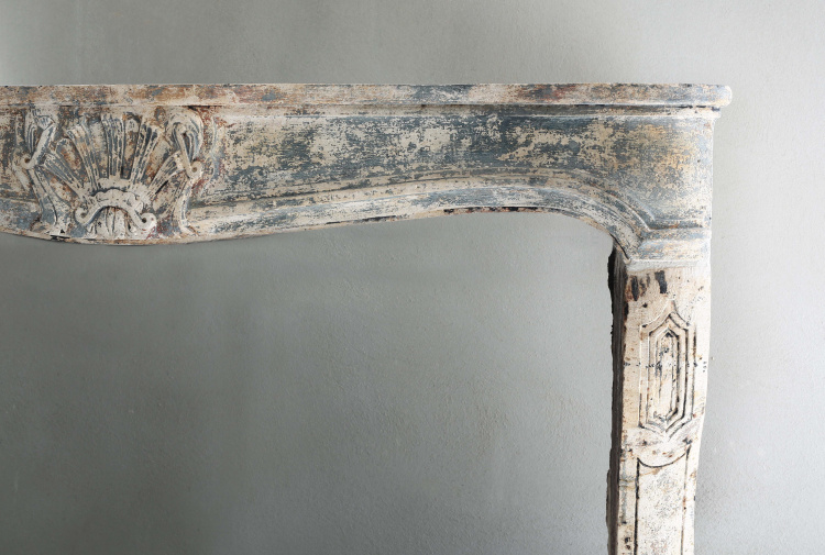 beautiful antique fireplace