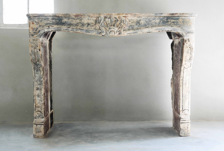 beautiful antique fireplace
