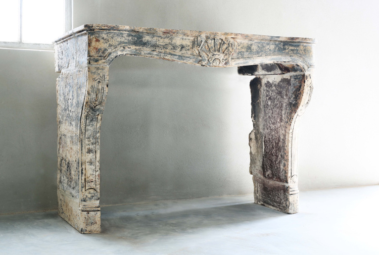 beautiful antique fireplace