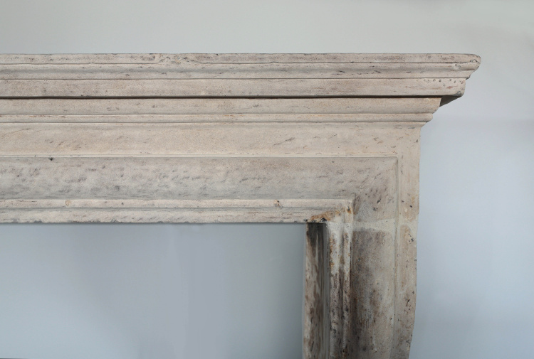 french antique fireplace