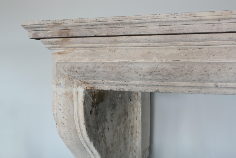 french antique fireplace