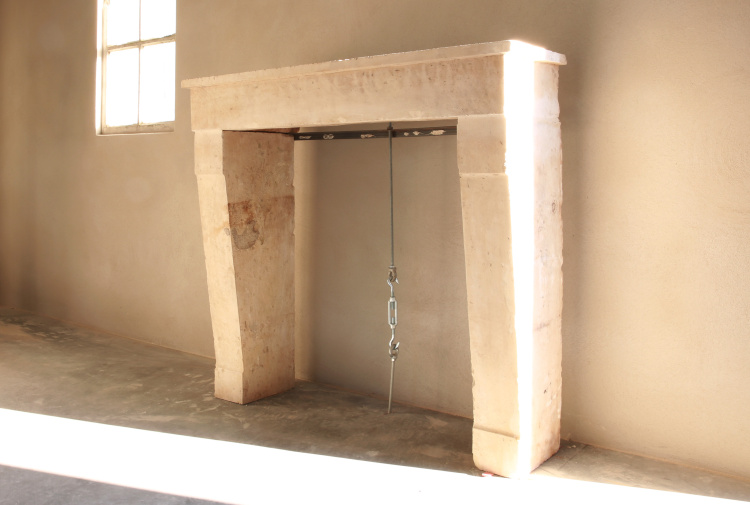 simple antique fireplace