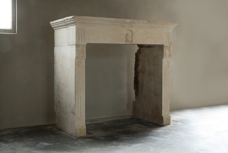beautiful antique fireplace