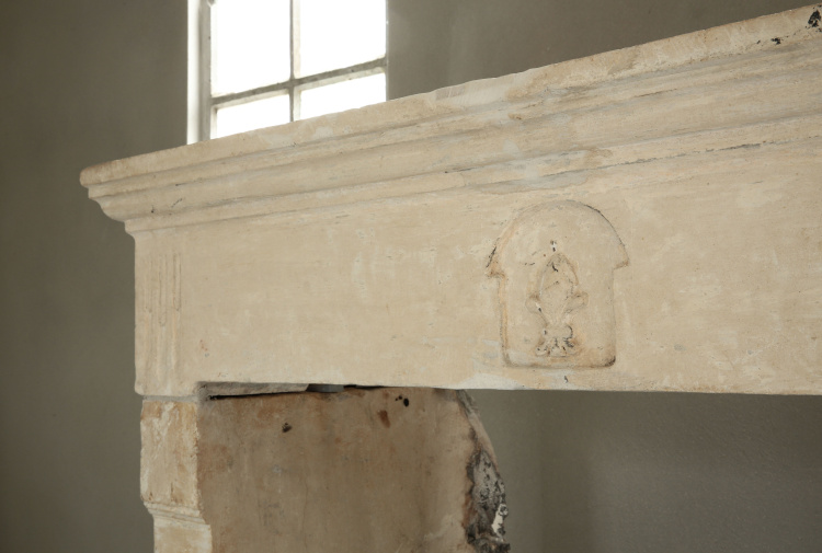 beautiful antique fireplace