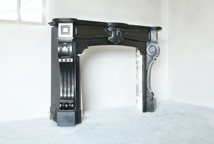 unique marble fireplace