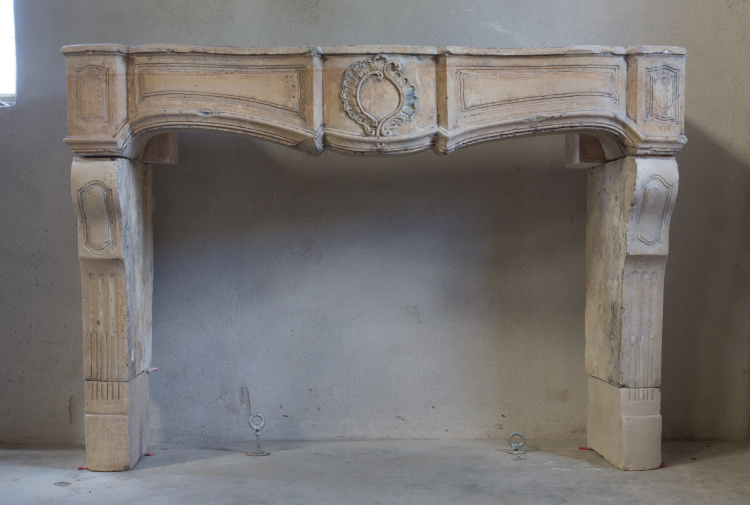 crafted antique fireplace