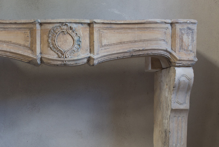 crafted antique fireplace